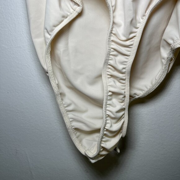 Danielle Berstein by WeWoreWhat cream bodysuit - Size Medium - Picture 5 of 10